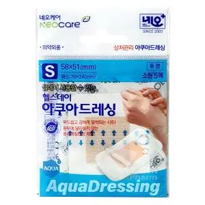 네오케어 아쿠아드레싱 방수밴드 소형 5매(S_58 x 51mm)/반창고/상처보호밴드