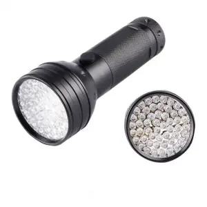 형광네일 자외선 블랙라이트 UV 51LED 랜턴 위폐감지 자외선전등 형광 감지 물질 소변탐지 젤네일