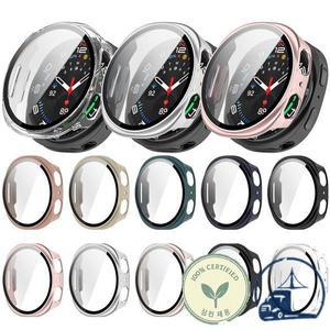 삼성 갤럭시 워치8 44mm 2 in 1 PC 풀 보호케이스 강화유리 스크린 커버 하드 쉘 범퍼 프레임