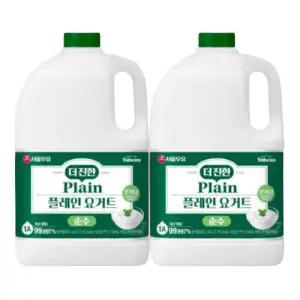 서울우유 순수무가당 대용량 플레인요거트2.45L X2개