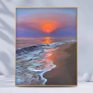 (단품) 명화그리기 그림 캔버스 40x50 키트 일몰/유화/그리기/세트/액자/색칠/취미/생활/페인팅/물감/거실