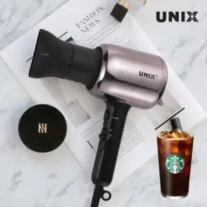유닉스 메탈릭 레트로 파워맥스 2000W 헤어 드라이기 UN-B1643
