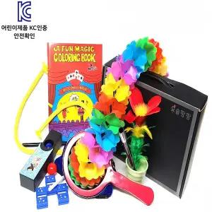 KC인증 어린이마술도구세트 학예회 발표회 요술팡팡 총9종구성 마술가방/ 7종매직용품 / 나비넥타이