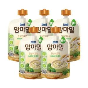 [매일] 맘마밀 이유식 브로콜리와닭가슴살 100g 5팩 (9개월)