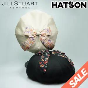 [햇츠온]K0JT425N JILL STUART 브랜드 여성 빵 모자 헌팅캡 사계절 베레모 화가 햇 모자 AD