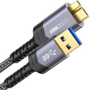 [코드웨이] USB A to 마이크로B 외장하드 케이블 1m