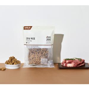 JJ 바우와우 강아지 큐브 육포 소고기 800g 간식 ( 반려견 간식