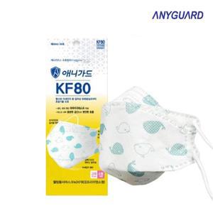 애니가드 황사 마스크 소형 무늬 KF80 1매 국산