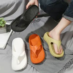 5cm 키높이 쪼리 초경량 슬리퍼 플리플랍 편안한 샌들 푹신한 슈즈 고탄력 글로벌와이