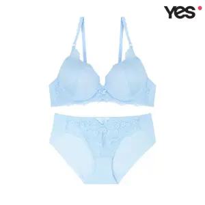 [롯데백화점]예스 스카이블루 레이스 헴팬티 세트 YSWBZ805YSWPZ806