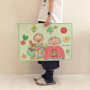 봄사무소 발매트 욕실 현관 주방 싱크대 미끄럼방지 PVC 주방매트 45x65