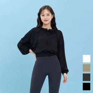 스컬피그 소프텍스 크롭 후드집업 (4컬러)