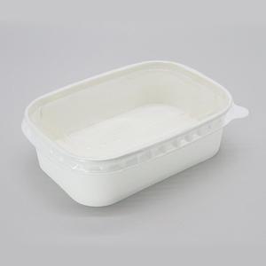 [대성산업]R650 직사각 종이 용기 SET 1박스 (300개) / 화이트 / 도시락