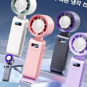 2초 급속냉각 바람조절 LED 미니선풍기 휴대용 탁상용 목걸이 넥밴드