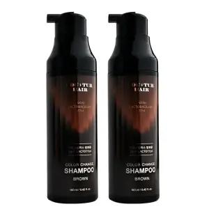 꾸띄르샴푸 시즌4 스킨락토 7714 컬러 체인지 염색 샴푸 190ml 브라운 2개