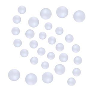 121 PCS 7 사이즈 흰색 폼 볼 폴리스티렌 공예품, 가정용, 학교 프로젝트 및 크리스마스 부활절 그림 활동용 8', 1', 1 2', 6', 2인치