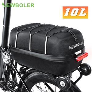 NEWBOLER Brompton 자전거 뒷좌석 가방 MTB 랙 트렁크 파니에 사이클링 대용량 여행