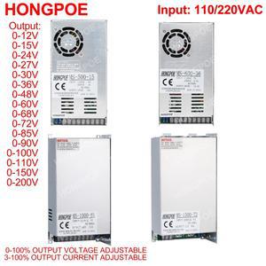 KC SMPS 0-12V 15V 24V 36V 48V 60V 72V 85V 90V 110V 200V 110/220V500W 600W 1000W 가변 전원 공급 장치