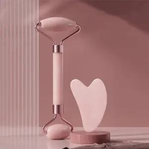 얼굴 경락 마사지 브이롤러+괄사 마사지 림프절 괄사도구 이중턱관리 마사지용품 괄사마사지용품