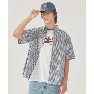 후아유 WHO.A.U 셀럽픽 (무신사 )Short Sleeve Check Shirts WHYWF2513U 71339