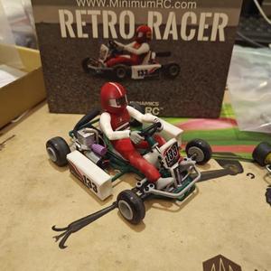 최소 RC Sengi Kart-80 /Retro Racer 마이크로 스케일 자동차 Go Kart Complete One에는 모든 것이 포함되