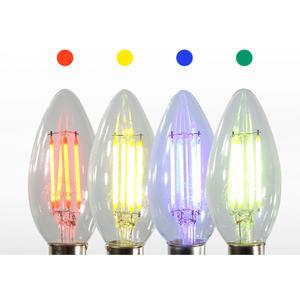 LED 에디슨 색 전구 촛대구 E14 소켓 꼬마 칼라 샹들리에