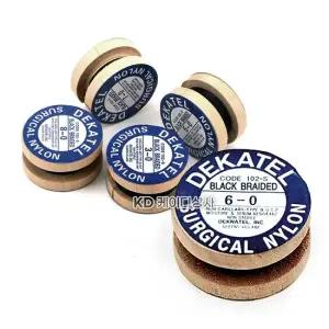 블랙롤나이론 비멸균 봉합사 6 0 x30개 DEKATEL Black Roll Nylon 봉합실
