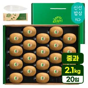 제스프리 그린키위 20입 추석선물세트 2.1kg (개별108g내외 중과) 손잡이형