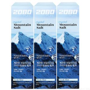 애경산업 2080 퓨어 솔트 치약 크리스탈민트 120g 3개
