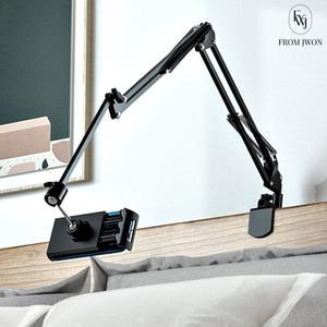 휴대폰 침대 거치대 누워서 핸드폰 자바라 3단 관절 태블릿 아이패드