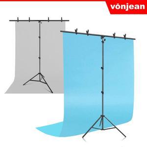 [본젠]LT-216 촬영용 배경걸이 스탠드 + VDR-102 PVC 배경지 1X2m SET (인물 제품 소품 사진 촬영 등)