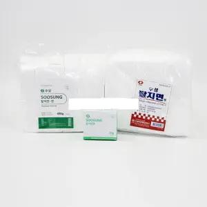 수성 병원용 환부 드레싱용 절단솜 긴솜 탈지면 볼솜 일회용알콜솜 1회용알콜솜 의료솜 약솜