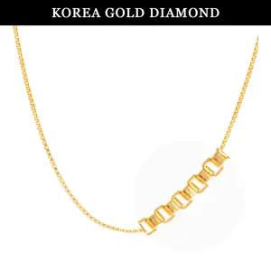 [한국금다이아몬드] 순금 목걸이 24k 금 여자 박스 체인 7.5g