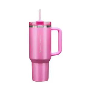 [정품] 스탠리 x 스타벅스 SS 러브 켄처 텀블러 핑크 1183ml Stanley Starbucks Love Quencher Tumbler Pin