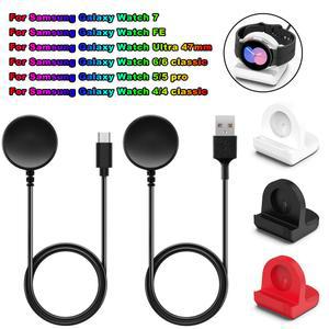 삼성 시계 47mm 고속 충전 도킹 스테이션 용 USB TYPC C 마그네틱 충전기 Samsung Galaxy 7 FE 6 6 Classic 5 5pro