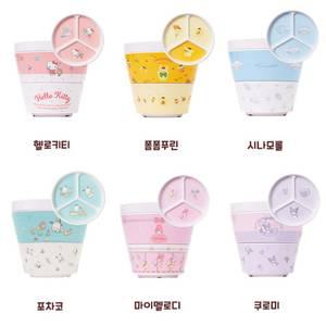 바니 3단식기 헬로키티(01256)/시나모롤(01263)/포차코(00323)/쿠로미(01232)/마이멜로디(01249)/폼폼푸린