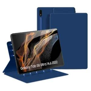 QYiiD 갤럭시 탭 S8 울트라 2022 14.6인치(SM-X900/X906)용 마그네틱 케이스 S-펜 홀더 포함 가볍고 슬림한