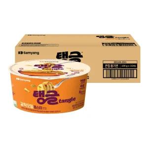 [최종 19,900]삼양 큰컵 탱글 단백질파스타 갈릭오일 16입 (1box)