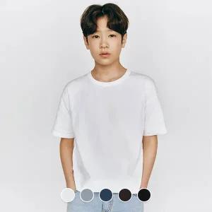 [지오다노주니어] 03025521 코튼 수피마 반팔 티셔츠