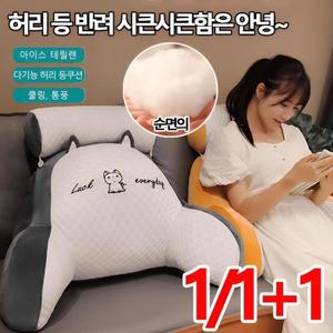 쿨링 아이스빈 대형 쿠션 아이스테릴렌 다기능 허리 등쿠션 사무용 의자 등받이 쿠션