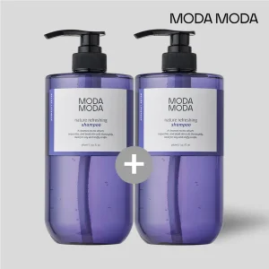 모다모다 (대용량 980ml) 네이쳐 리프레싱 탈모 증상 완화 샴푸 라벤더향 한정 2개 세