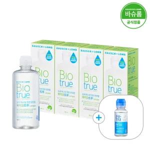 [공식] 바슈롬 바이오트루 렌즈세척액 300ml x4개 (+60ml)