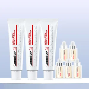 [타.임.딜] 마데카크림 하이드라3x포뮬러 50ml 3개 + 스타톡 세럼 1ml 5매