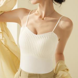 미미캐츠 핀턱 볼륨 퓨징 브라탑 끈나시 BR-212