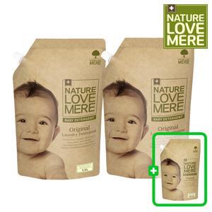 네이쳐러브메레 아기세탁세제 리필형 1300ml 2팩+세제 리필 500ml 1팩