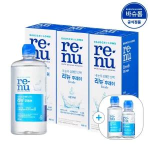 [공식] 바슈롬 리뉴 후레쉬 렌즈세척액 500ml x3개 (+120ml+60ml)