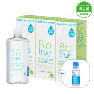[공식] 바슈롬 바이오트루 렌즈세척액 500ml x3개 (+60ml)