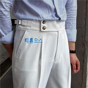티류으스 남성 슬렉스 바지 구르카 팬츠 정장 유럽스타일 캐주얼 나폴리 하의 옷잘입는
