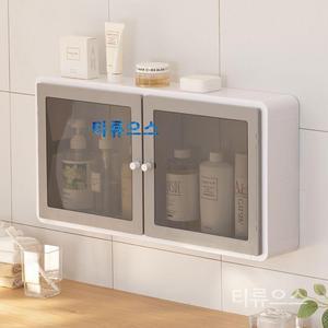 무타공 욕실수납함 예쁜 화장실장 수건장 상부장 선반 티류으스
