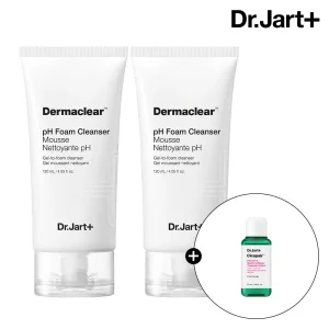 닥터자르트 더마클리어 pH 폼 클렌저 120ml 2개(+시카페어 트리트먼트 로션 15ml)